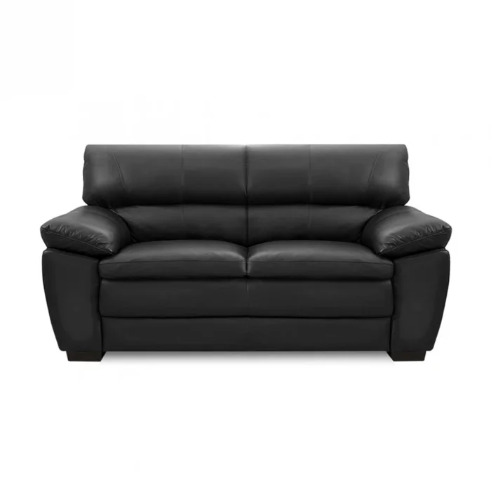 Sillón 100% Cuero - 2 Cuerpos Promax - Negro en Negro - Sillones y sofás, Uruguay | Ecowood, vista 3