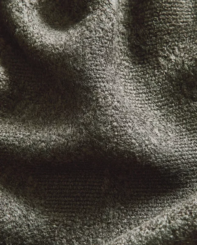 MANTA JACQUARD FLORES en Verde oliva - Textiles, Uruguay | Zara Home, vista 4
