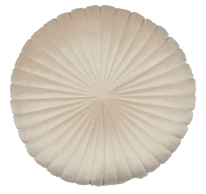 Almohadón KUGLEASK Ø40 terciopelo beige en Beige - Textiles, Uruguay | JYSK