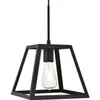 Colgante trapecio 1 lámpara negro 21cm E27 en Negro - Lámparas colgantes, Uruguay | Iluminica, vista 1 de 6