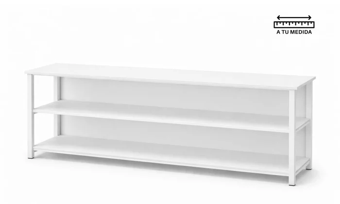 Rack WHITE 2.10m en Blanco - Muebles para TV, Uruguay | Finkel