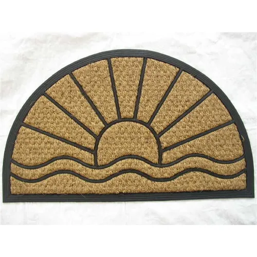 FELPUDO COCO/GOMA SEMICIRCULO 40x60CM H.1CM SOL - Textiles, Uruguay | Decohogar