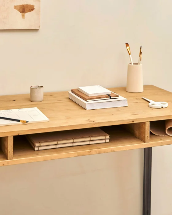 Escritorio Elma en Madera natural - Mesas de arrimo, Uruguay | Tree House Deco, vista 4