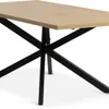 Mesa de comedor NORTOFT 95x200 roble/negro en Roble/negro - Mesas de comedor, Uruguay | JYSK, vista 1 de 5