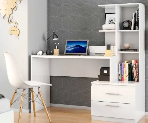 ESCRITORIO POLI BLANCO 340005 - Escritorios y sillas de escritorio, Uruguay | Rosas Hermanos