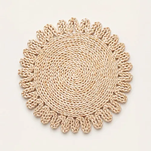 SET X4 INDIVIDUALES FIBRA NATURAL SOL en Beige - Textiles, Uruguay | Cabana
