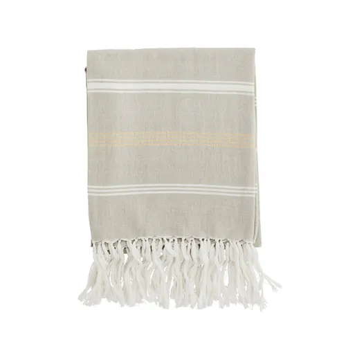 Toalla Beige White & Gold en Beige - Textiles, Uruguay | De Arcos