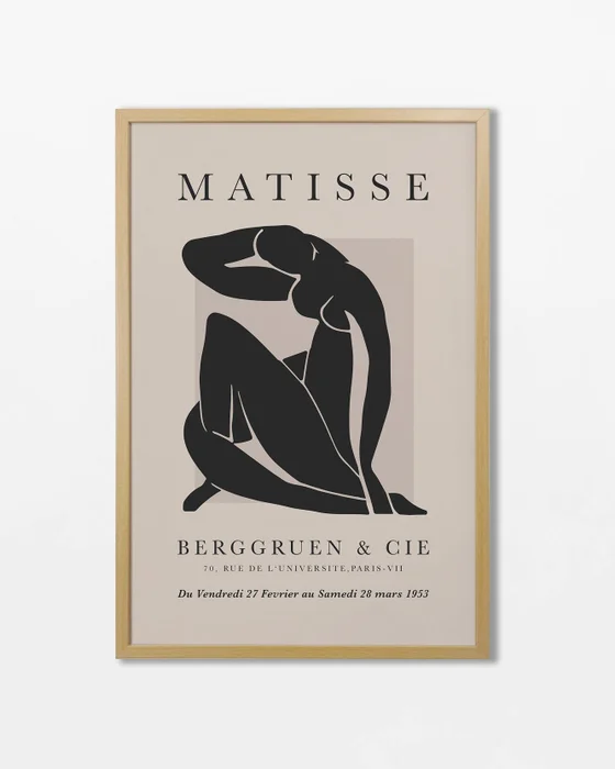 Matisse - Black & beige N.01 - Láminas, Uruguay | La Cuadrería