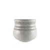 MACETA CERAMICA BOMBE ANILLOS 15.5X15.5X13.5CM BLANCO en Blanco - Macetas, Uruguay | Koz, vista 1 de 2