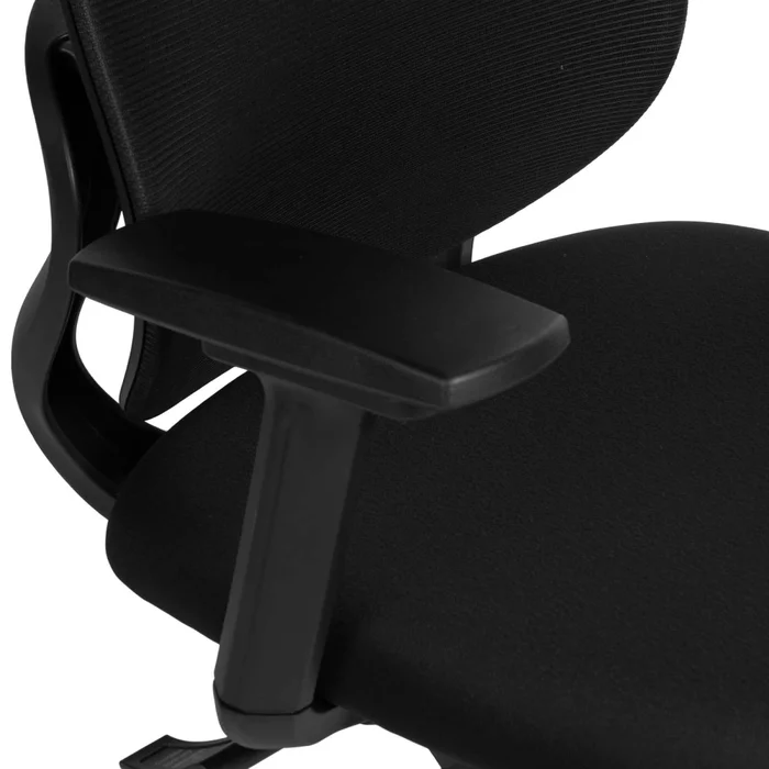 Silla De Oficina Malla Negro Damasco en Negro - Sillas de escritorio, Uruguay | Divino, vista 4