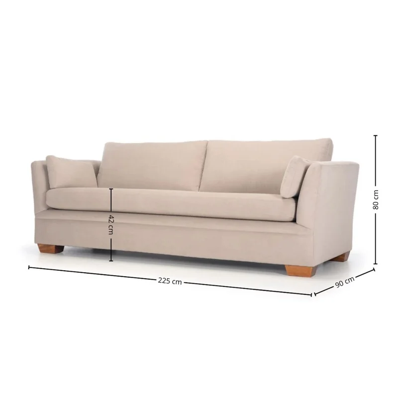 Sofá Lancaster - Tela Aquaclean - 3 cuerpos - A fabricar en Patrón - Sillones y sofás, Uruguay | NYR, vista 3