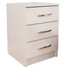 Mesa De Luz 3 Cajones Dormitorio Negro Cp038 - Mesas de luz, Uruguay | Muebles Express, vista 2 de 5