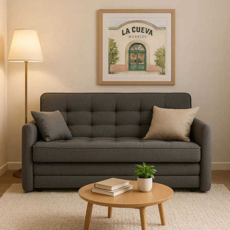 Sillon cama Madalena - Gris en Gris - Sillones y sofás, Uruguay | La Cueva Muebles