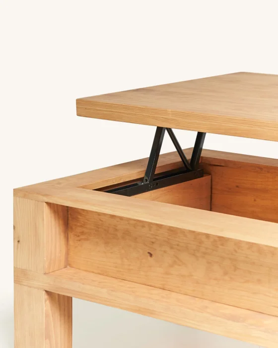 Mesa elevable Meike en Madera natural - Mesas de living, Uruguay | Tree House Deco, vista 9