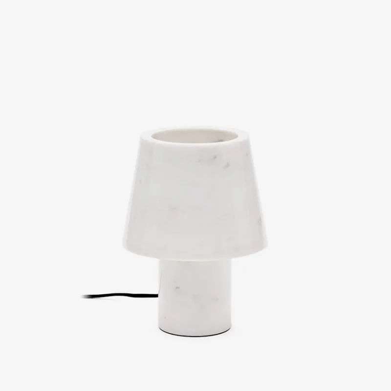 Lámpara de mesa Alaro de mármol blanco en Blanco - Lámparas de mesa, Uruguay | Kavehome