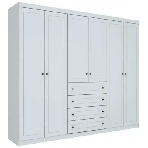 Placard Americano Blanco 6 P en Blanco - Roperos y placares, Uruguay | Albanés