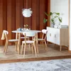 Mesa de comedor JEGIND Ø105 blanco/natural en Blanco/natural - Mesas de comedor, Uruguay | JYSK, vista 4 de 5