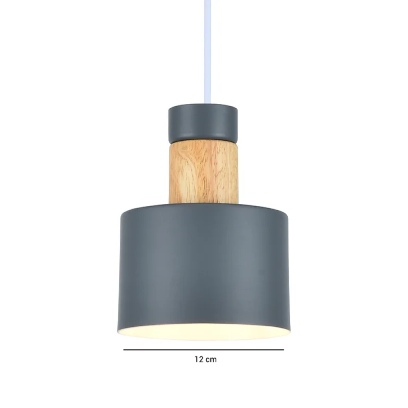 Lámpara Colgante Ciro 1 en Gris - Lámparas colgantes, Uruguay | Serlux, vista 5