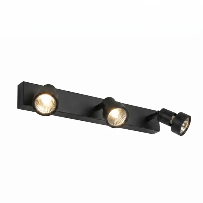 Lámpara Niza Triple Orientable Negra en Negro - Lámparas colgantes, Uruguay | Serlux, vista 7