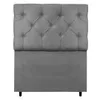 Respaldo Cabecera 1 plaza Luxo - Tela Suede en Beige - Respaldos de cama, Uruguay | Delta Center, vista 2 de 3