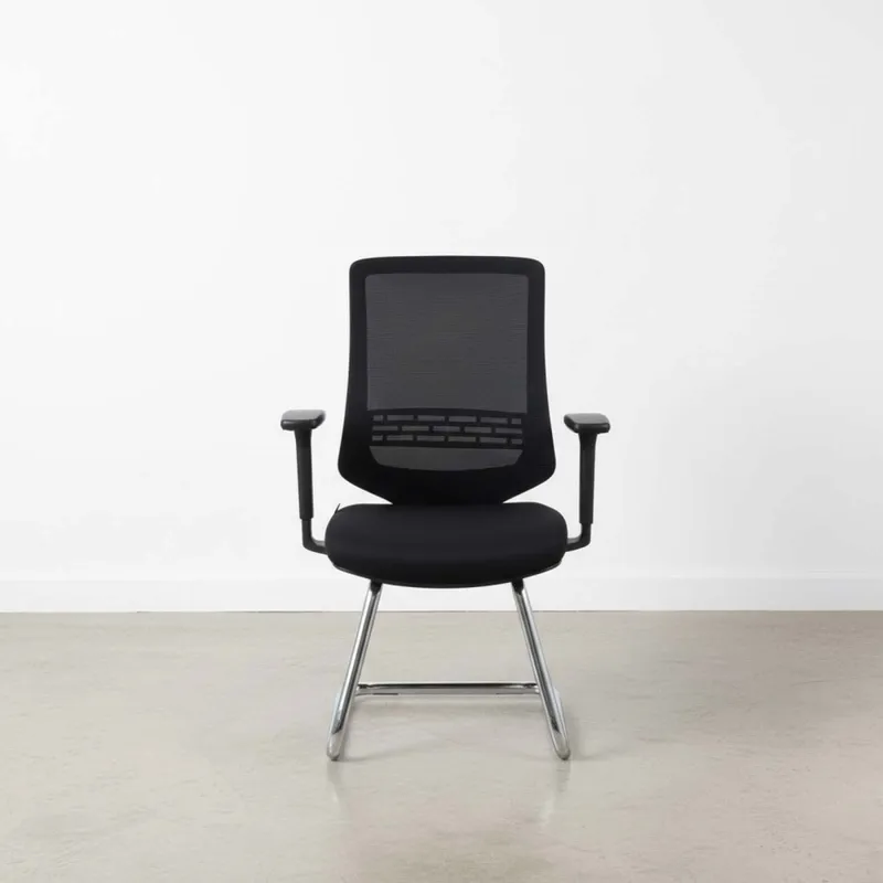 Silla De Visita Polipropileno-y-fibra-de-vidrio Negro K-206v en Negro - Escritorios y sillas de escritorio, Uruguay | Divino