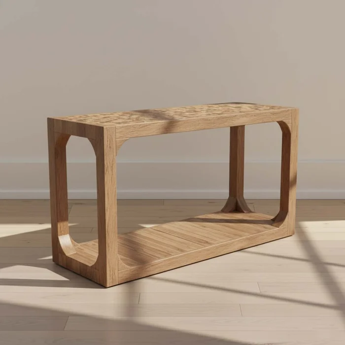 Consola Madera Natural-beige Coco Natural en Madera natural - Mesas de living, Uruguay | Divino