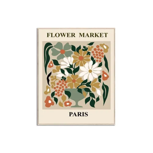 CUADRO 40x50cm MARCO FLOWER MARKET PARIS - Decoración de pared, Uruguay | Koz