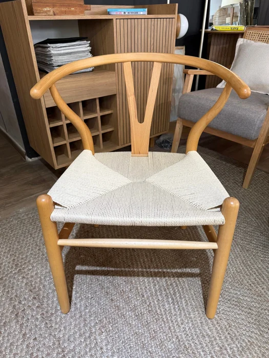 Silla de Comedor Wishbone - Natural ROBLE en Madera natural - Sillas, Uruguay | Berna Home, vista 8