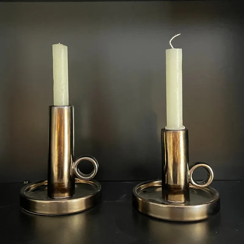 Candelabro LOOP chico en Cobre - Decoración, Uruguay | Simple Deco