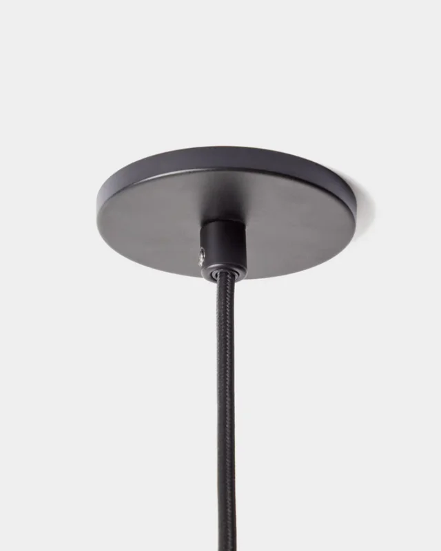 Lámpara de techo Idela de cristal ahumado y mármol negro Ø26 cm en Negro - Lámparas colgantes, Uruguay | Kavehome, vista 4