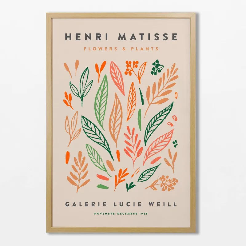 Matisse - Flowers & Plants en Multicolor - Láminas, Uruguay | La Cuadrería