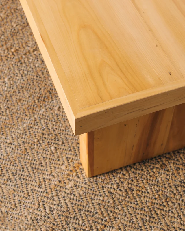 MESA RATONA LEBLON 130x60 en Madera natural - Mesas de living, Uruguay | Fundamento Muebles, vista 3