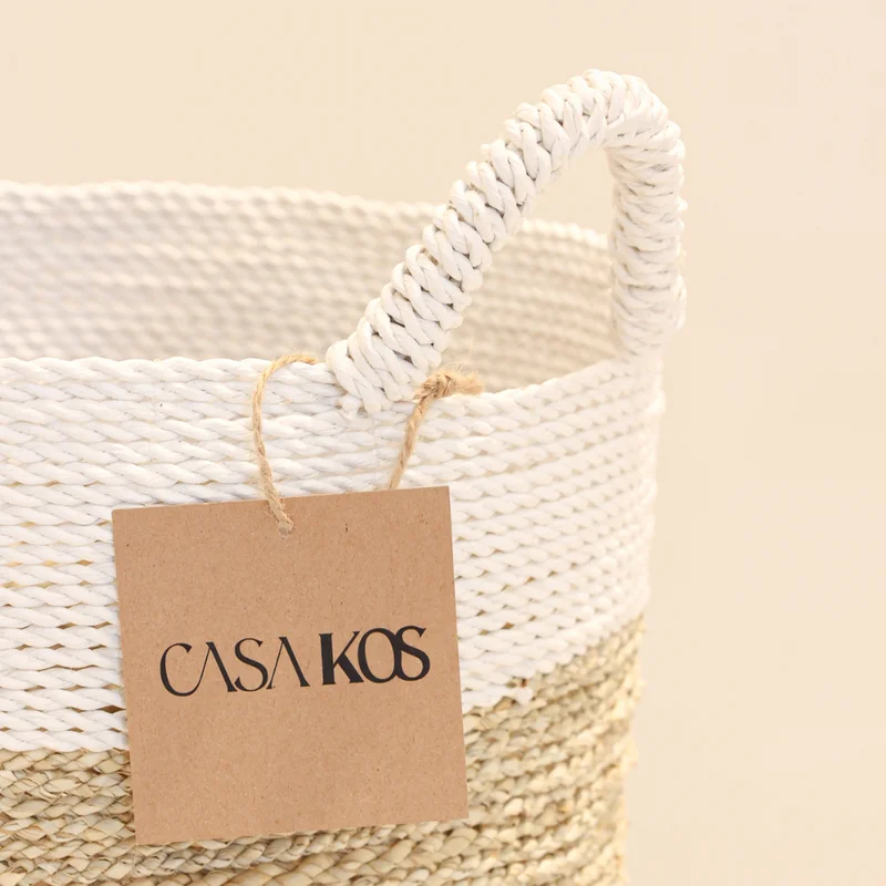 Set de Canastos Isha x3 Pastos Marinos | Casakos en Multicolor - Butacas, banquetas y puffs, Uruguay | Casakos, vista 4