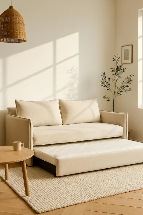 Sofá con funda con cama marinera en Beige - Sillones y sofás, Uruguay | Pieza Clave