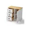 Aparador - 1 Puerta - 3 Cajones - Línea Oslo - Blanco en Blanco - Aparadores y recibidores, Uruguay | Ecowood, vista 3 de 4