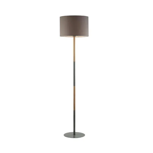LAMPARA DE PIE D35x160CM TELA/METAL GRIS en Gris - Lámparas de pie, Uruguay | Koz