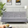 Sofá Cama Tapizado En Microfibra Patas De Metal en Gris – Marrón – Rojo - Sillones y sofás, Uruguay | Soy Hogar, vista 4 de 4