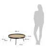 Mesa de centro Nenet Ø 84 cm en Natural, Negro - Mesas de living, Uruguay | Kavehome, vista 6 de 6