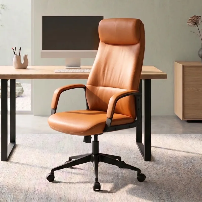 Silla De Escritorio Oficina Negra 2 Posiciones - Lumexa - Marrón en Marrón - Sillas de escritorio, Uruguay | Ecowood