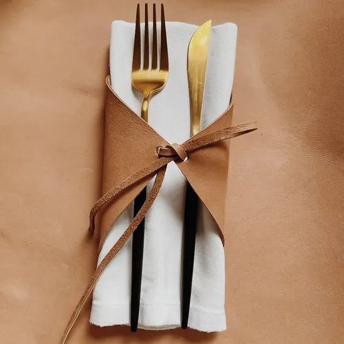 Set de Servilletero Rombo en Cuero – Kit x6 - Textiles, Uruguay | Dreams On Time