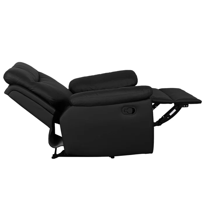 Recliner 1 Cuerpo Simil-cuero Negro Lexus en Negro - Sillones y sofás, Uruguay | Divino, vista 7