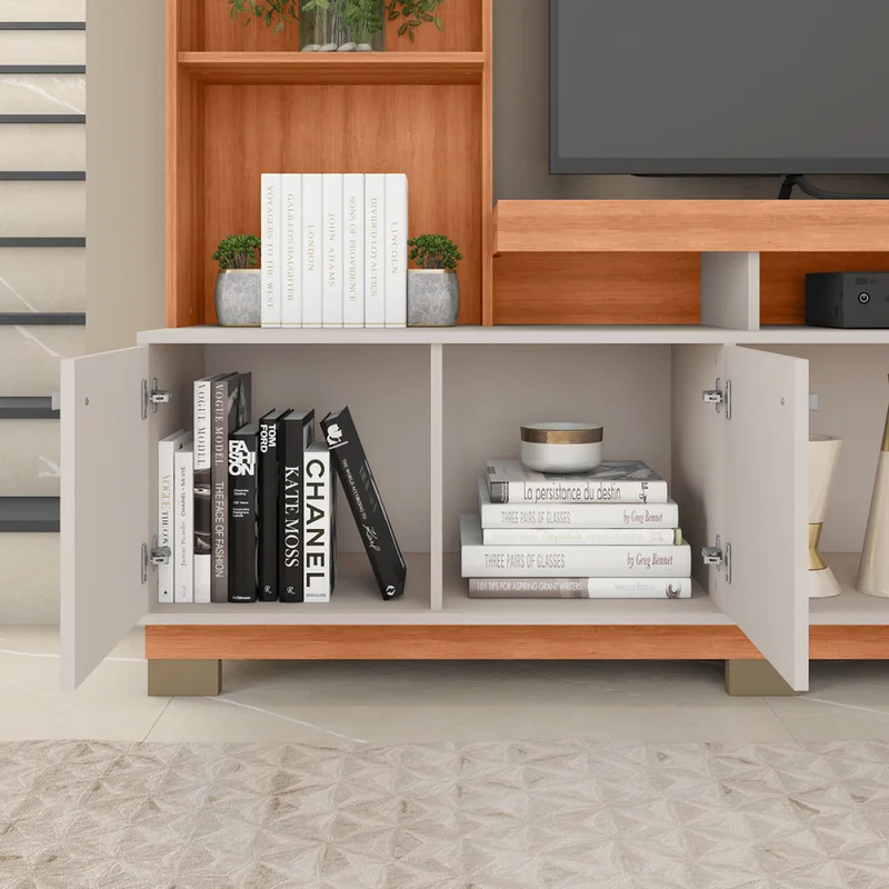 Rack Formosa 2.1 Color Freijo/off White en Madera natural - Muebles para TV, Uruguay | Castro, vista 3