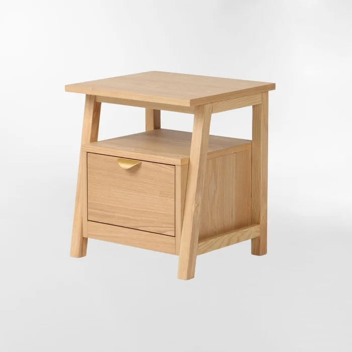 MESA DE NOCHE LATTE ROBLE CLARO en Madera natural - Mesas de comedor, Uruguay | Viasono, vista 2