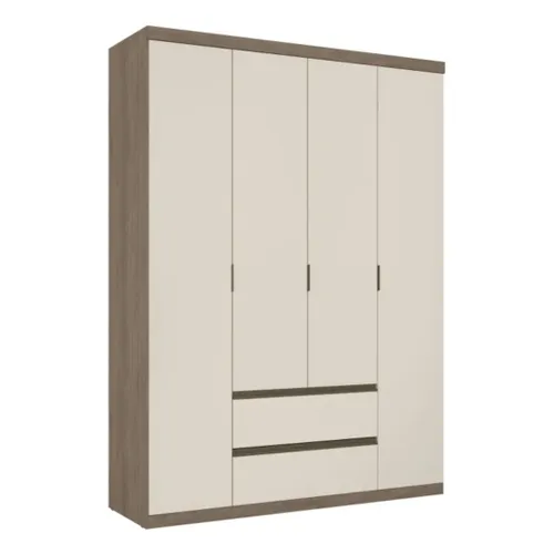 Ropero Nobre 4 Puertas 100% MDF en Off-white - Roperos y placares, Uruguay | Nario Hogar