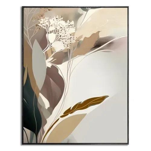 CUADRO CANVAS 40x50cm MARCO FLOR ABSTRACTA - Decoración de pared, Uruguay | Decohogar