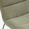 Butaca Asen - de chenilla verde y patas de acero negro FSC 100% en Verde - Butacas, banquetas y puffs, Uruguay | Kavehome, vista 5 de 9
