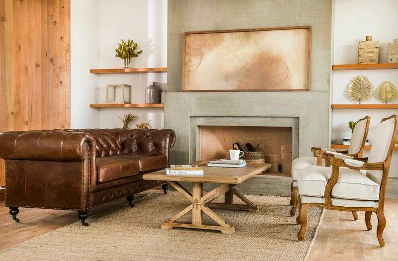 SILLON CHESTERFIELD - CUERO ITALIANO - XL en Marrón - Sillones y sofás, Uruguay | La Iberica, vista 24