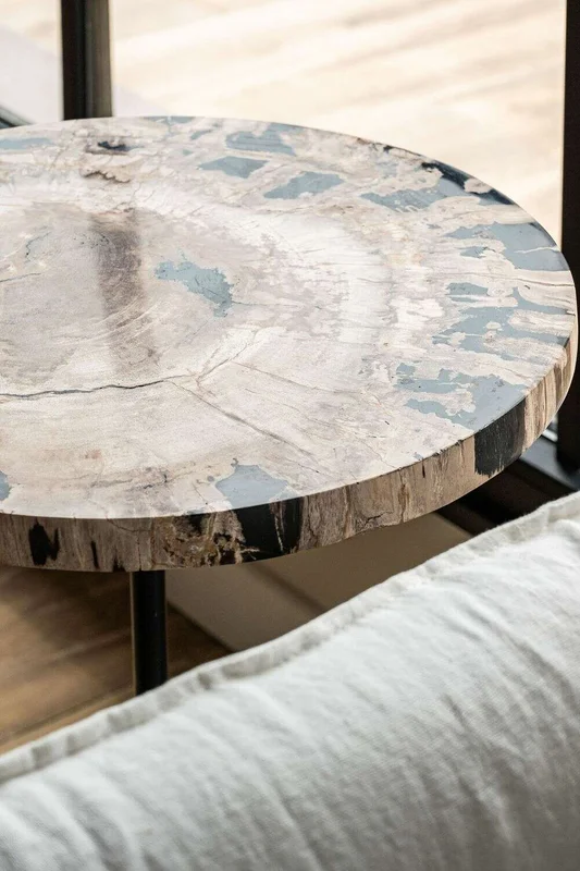 MESA PETRIFICADA TUBIANA - BASE CEMENTO - 45 CM - Mesas de living, Uruguay | La Iberica, vista 6