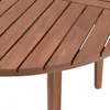 Mesa de Patio Madera de Teca - Caraíva 120cm en Marrón - Muebles para el exterior, Uruguay | Rústico Hogar, vista 3 de 4