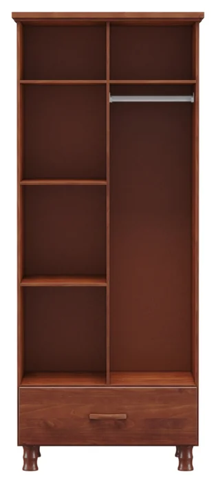 ROPERO BRONZE 2 PUERTAS 1 CAJON IMBUIA - 1175T en Marrón - Roperos y placares, Uruguay | Rosas Hermanos, vista 2